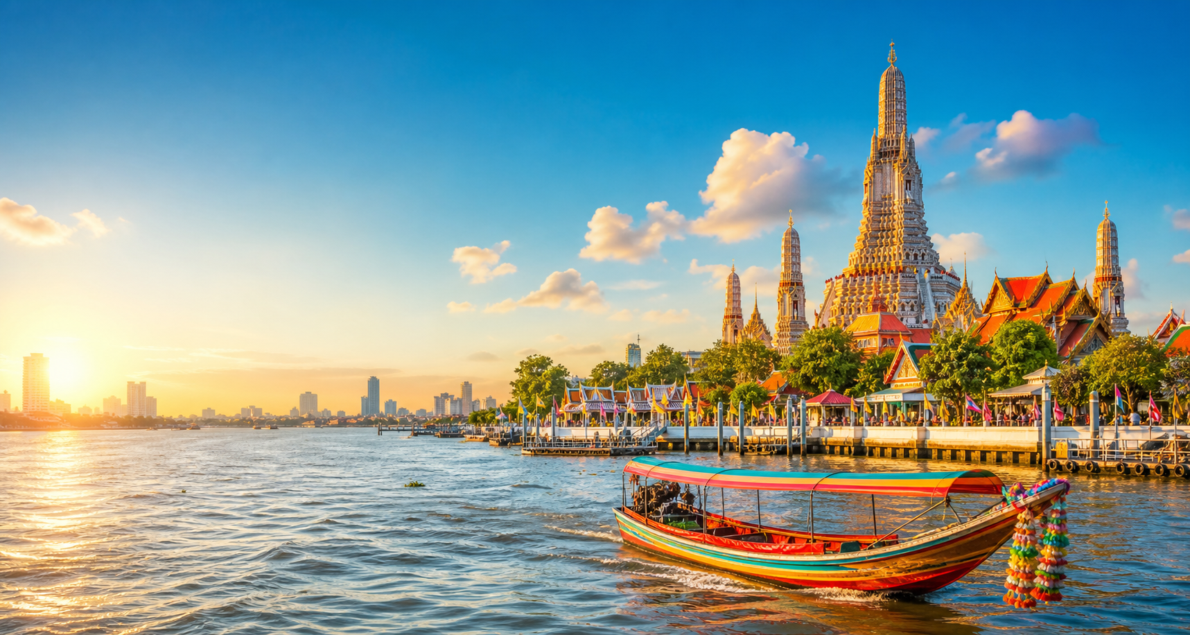 Bangkok хотын сүм, голын аяллын зураг